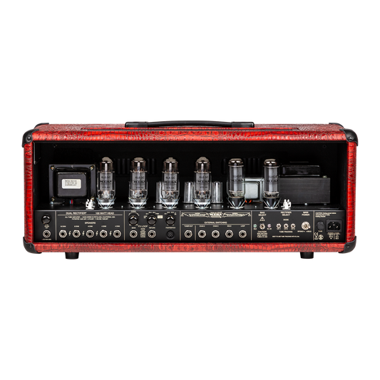 Mesa/Boogie Custom Configured Dual Rectifier Head, Antique Red King Crocodile, Antique Red King Crocodile Head Mesa/Boogie