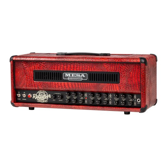 Mesa/Boogie Custom Configured Dual Rectifier Head, Antique Red King Crocodile, Antique Red King Crocodile Head Mesa/Boogie