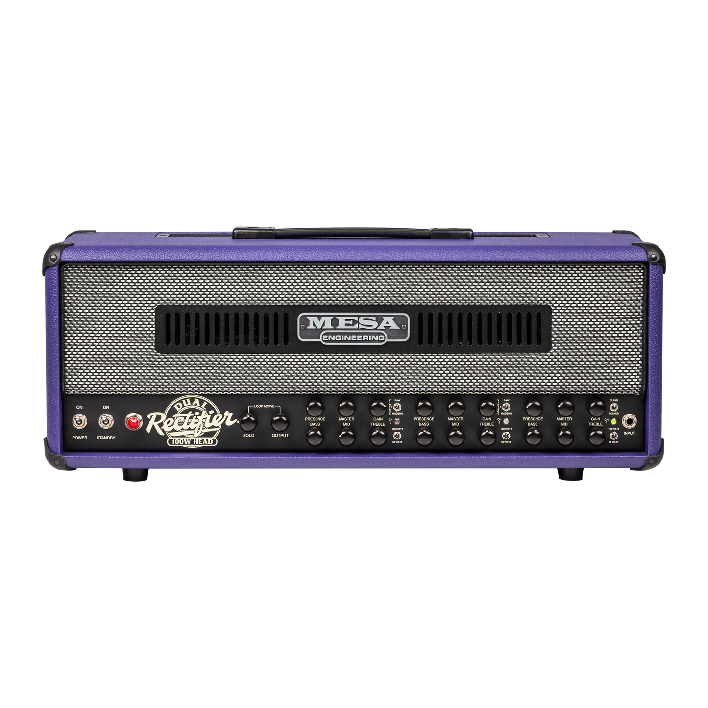 Mesa/Boogie Custom Configured Dual Rectifier Head, Purple Bronco Head Mesa/Boogie