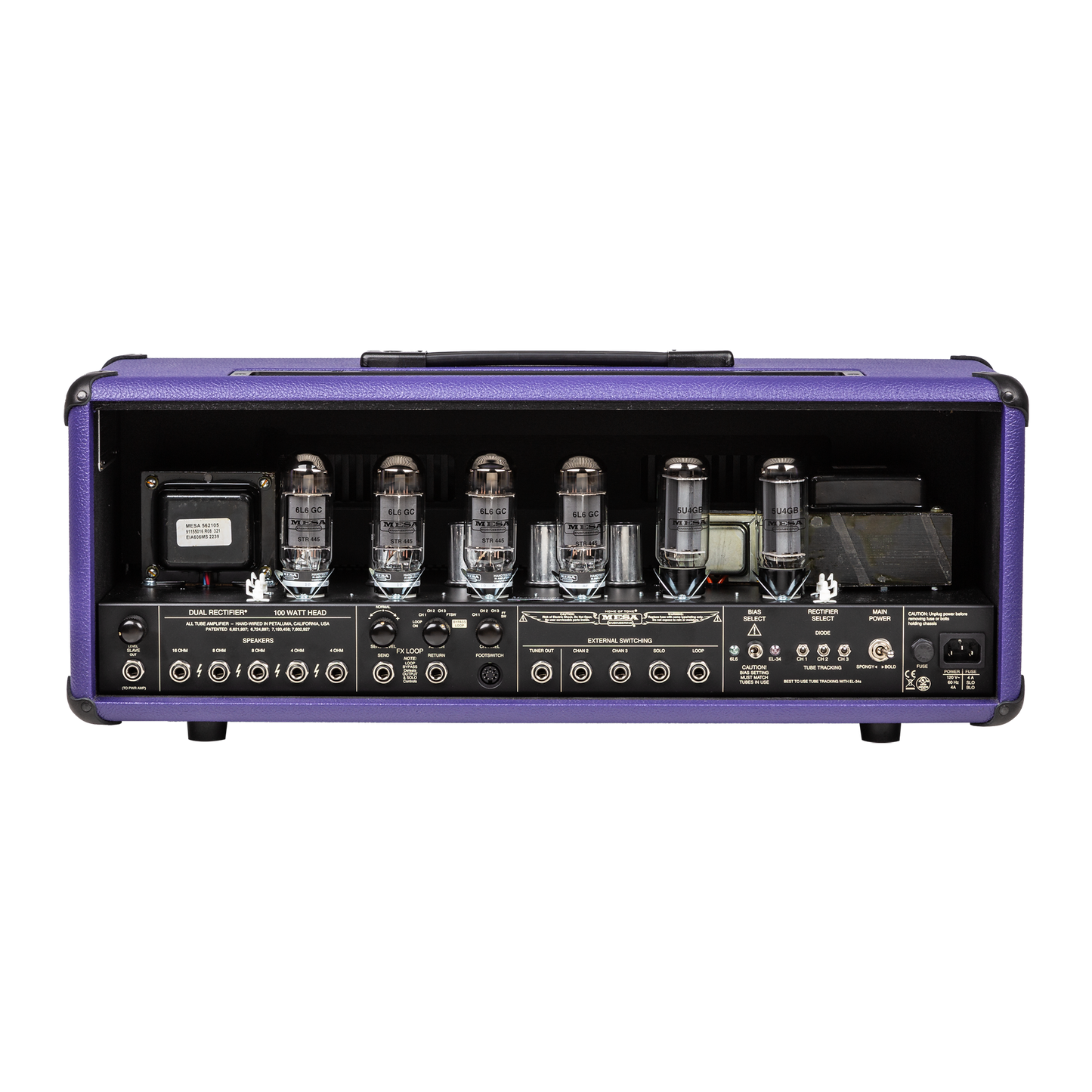Mesa/Boogie Custom Configured Dual Rectifier Head, Purple Bronco Head Mesa/Boogie