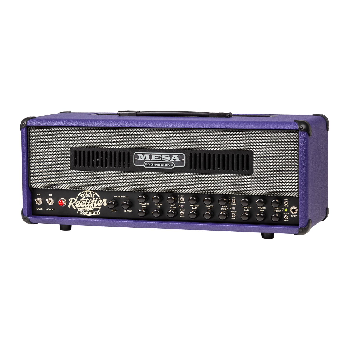 Mesa/Boogie Custom Configured Dual Rectifier Head, Purple Bronco Head Mesa/Boogie
