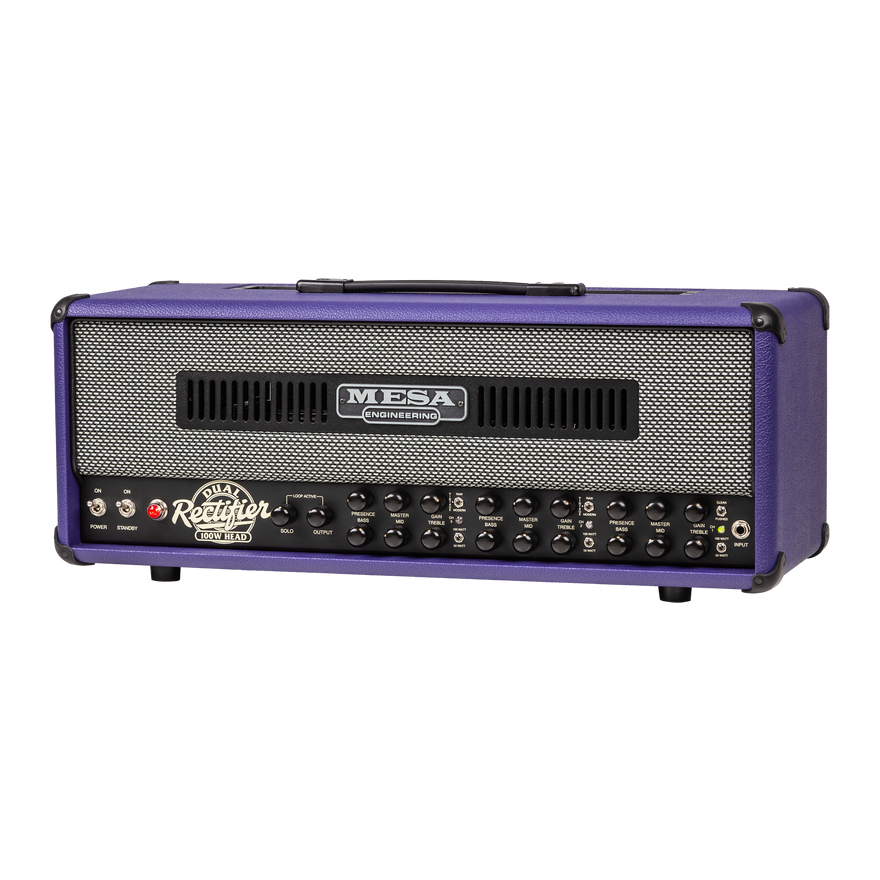 Mesa/Boogie Custom Configured Dual Rectifier Head, Purple Bronco Head Mesa/Boogie