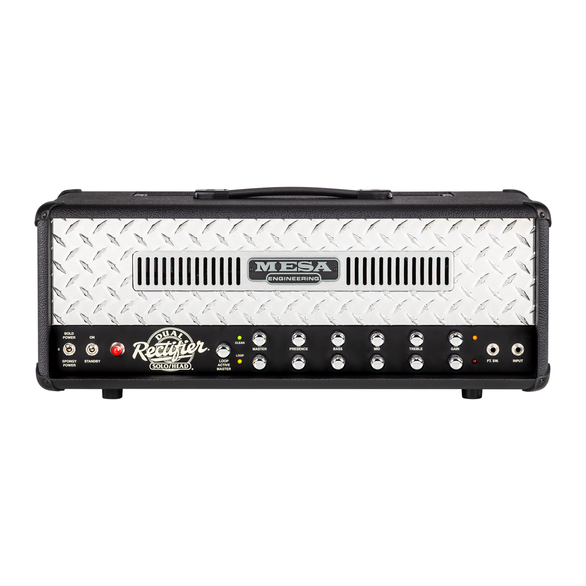 Mesa/Boogie 90s Dual Rectifier Standard Head, Black Bronco Head Mesa/Boogie