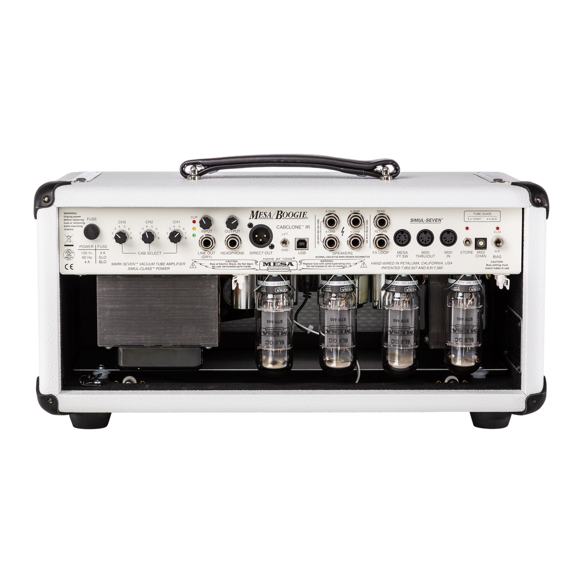 MESA/Boogie Mark VII Head, White with Gold Accents, Exclusive Head Mesa/Boogie