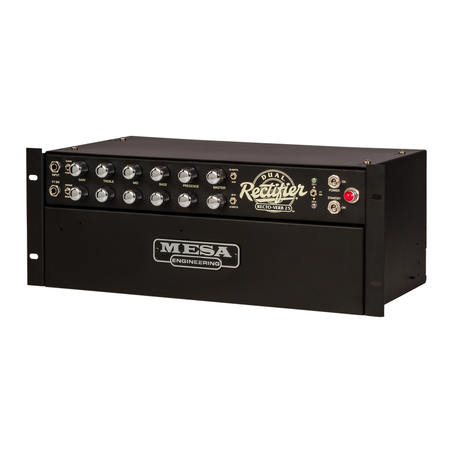 Mesa/Boogie Recto-Verb 25 Rackmount, Black Head Mesa/Boogie