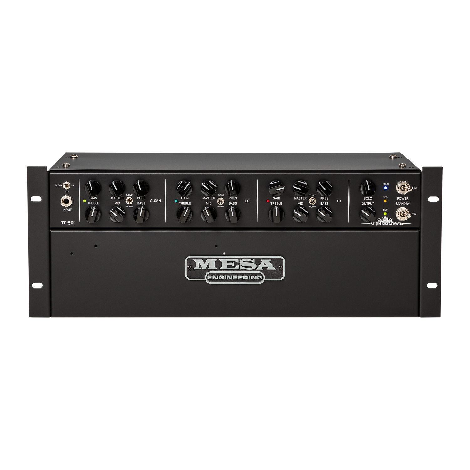 Mesa/Boogie Triple Crown 50 Rackmount, Black Head Mesa/Boogie
