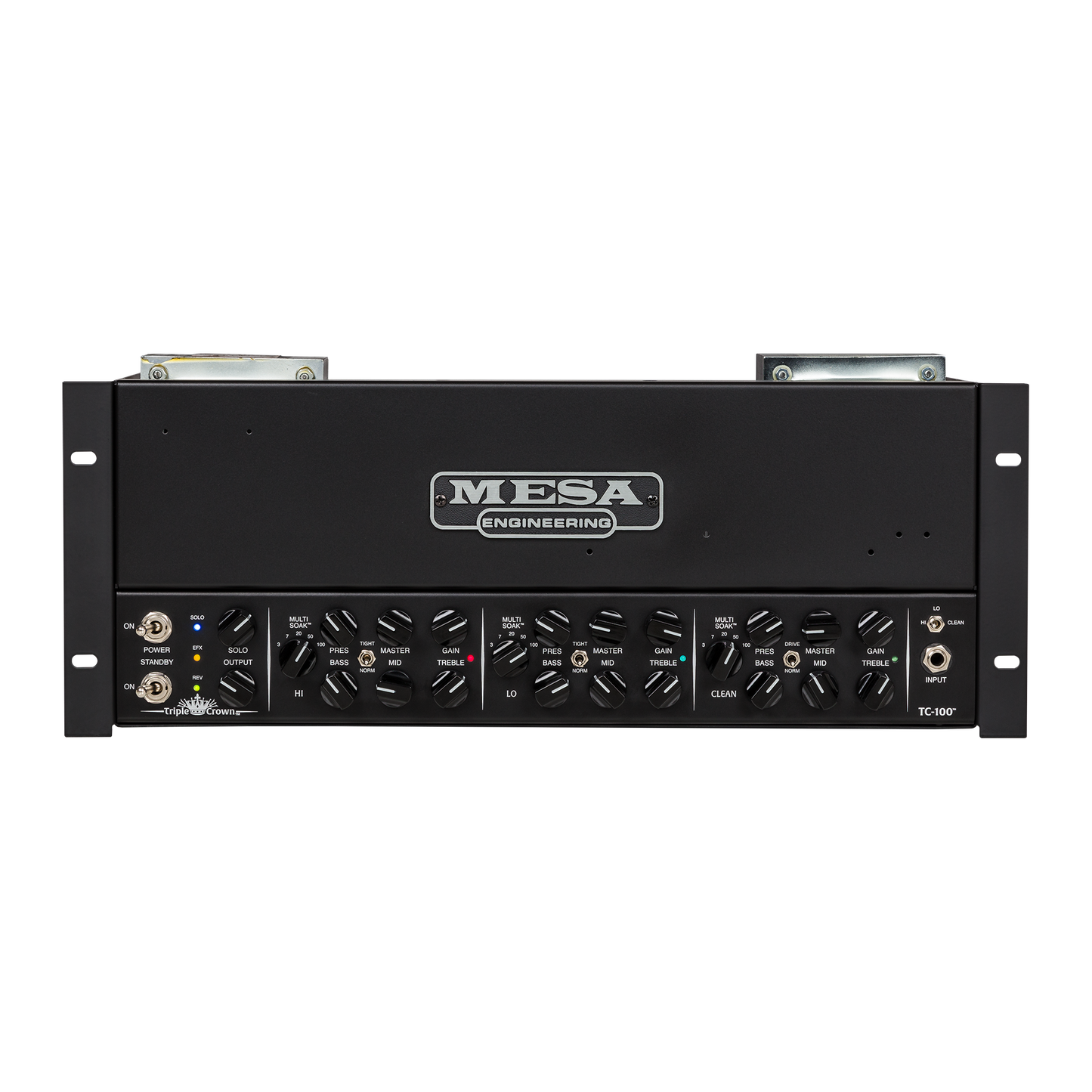 Mesa/Boogie Triple Crown 100 Rackmount, Black Head Mesa/Boogie