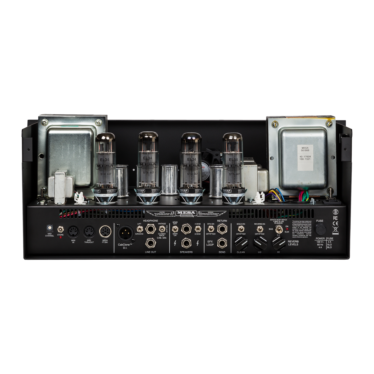 Mesa/Boogie Triple Crown 100 Rackmount, Black Head Mesa/Boogie