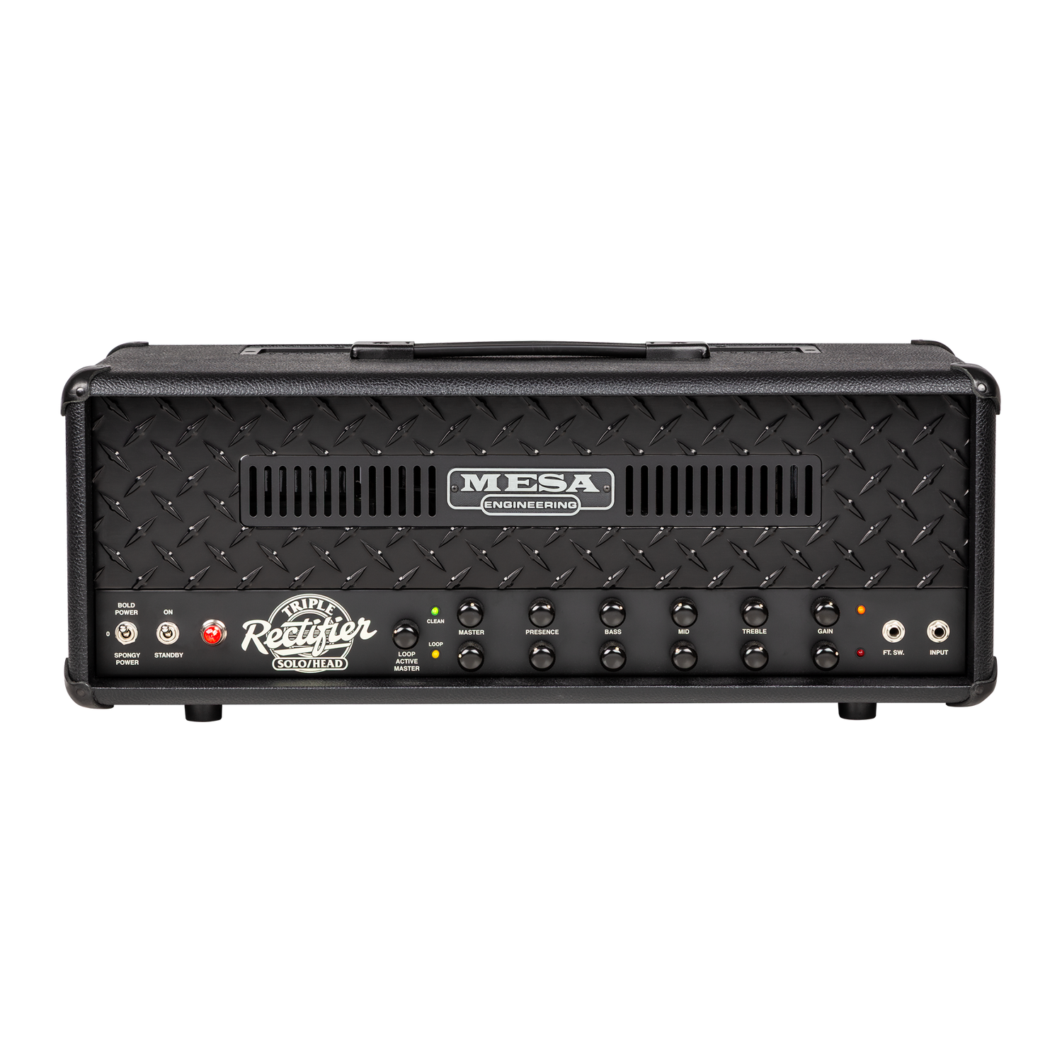Mesa/Boogie 90s Triple Rectifier Head, Black Bronco, EU Head Mesa/Boogie