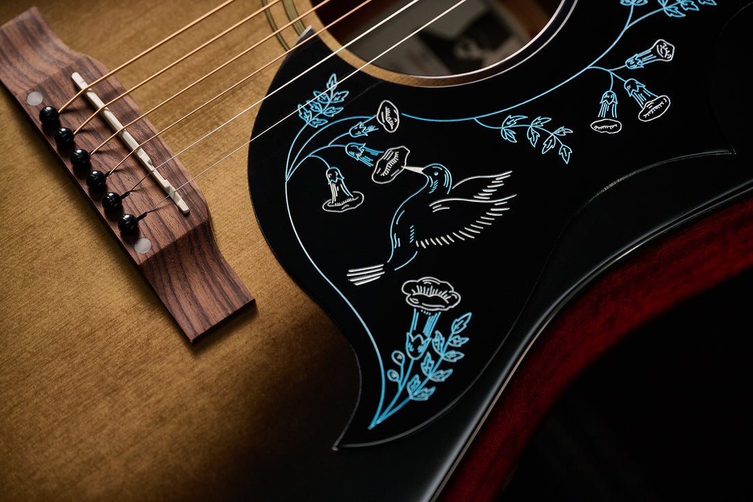 Erich Church Hummingbird Dark pickguard