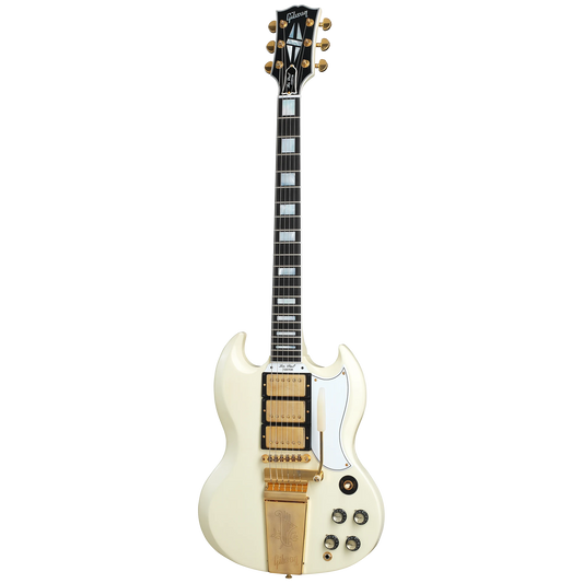 Gibson Custom 1963 Les Paul SG Custom Reissue, VOS, Classic White Electric Guitar Gibson Custom