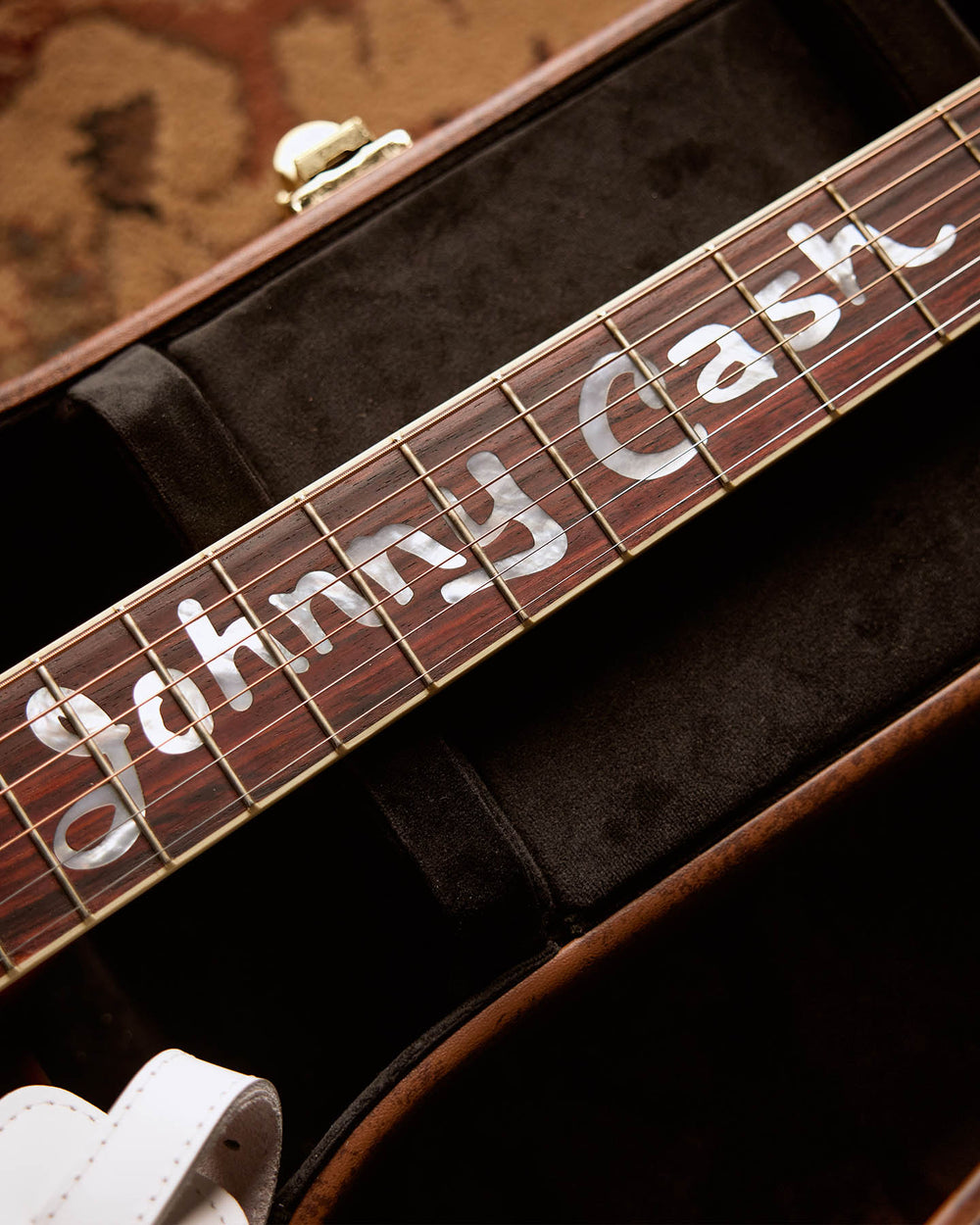 Johnny Cash neck inlay