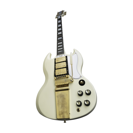 Gibson Custom 1963 Les Paul SG Custom Reissue, VOS, Classic White Electric Guitar Gibson Custom