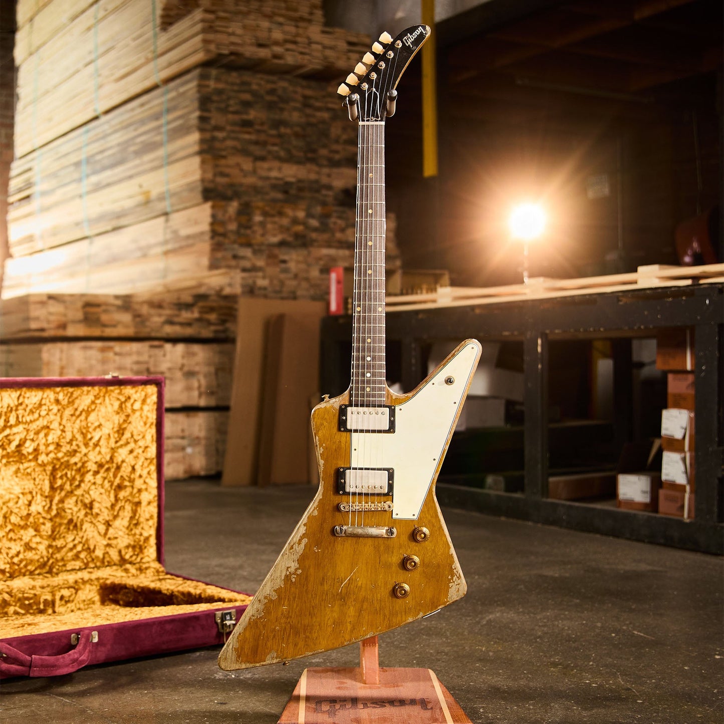 Gibson Custom Leo Scala Dark Addiction Explorer, Natural