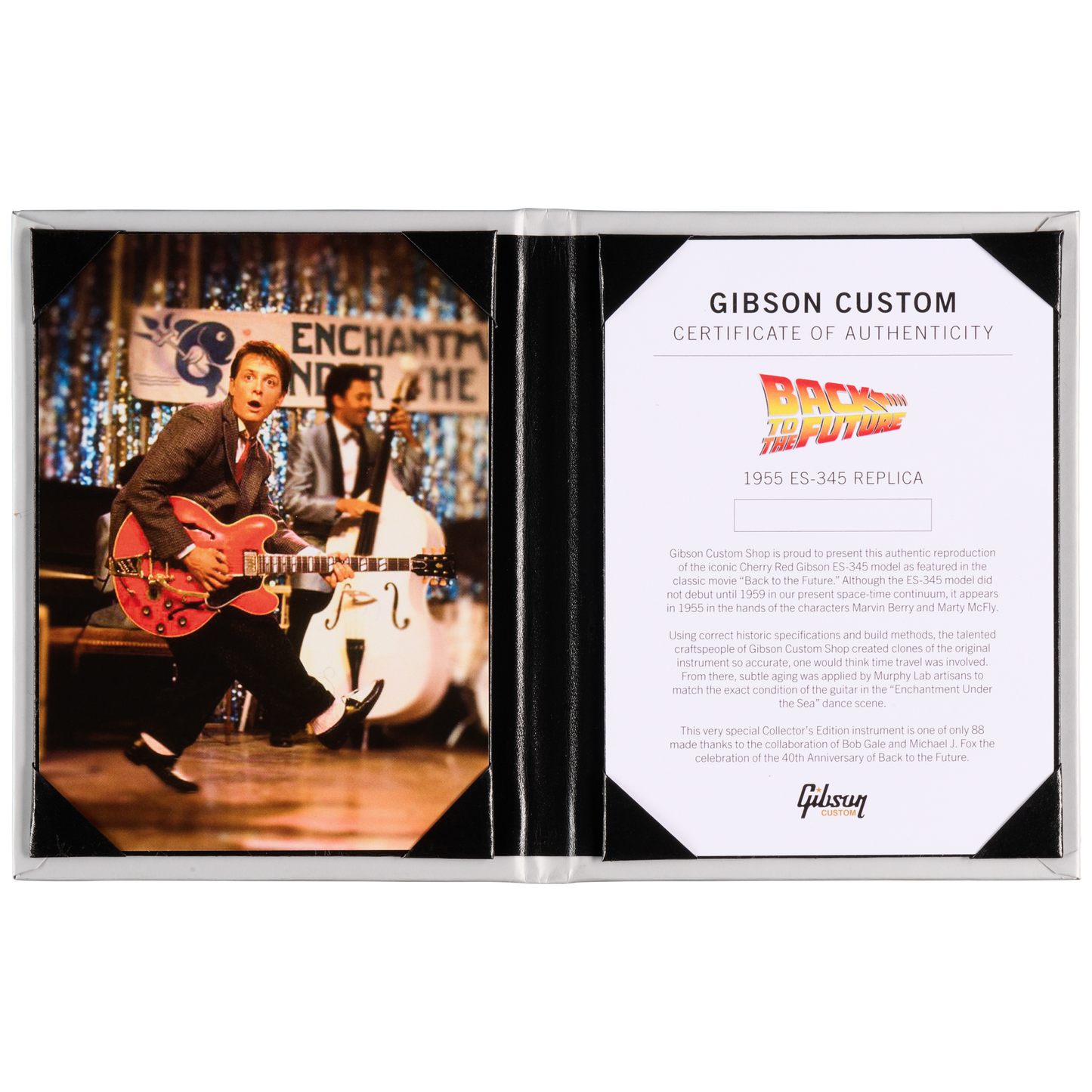 Gibson Custom Back to the Future "1955" ES-345 Collector's Edition, Light Aged, Cherry Red Electric Guitar Gibson Custom