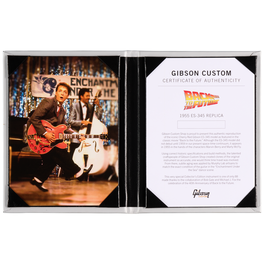Gibson Custom Back to the Future "1955" ES-345 Collector's Edition, Light Aged, Cherry Red Electric Guitar Gibson Custom