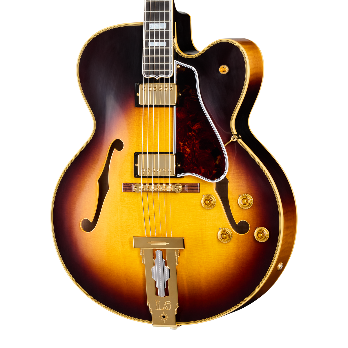 Gibson Custom 1957 L-5 CES Reissue, VOS, Vintage Sunburst Electric Guitar Gibson Custom