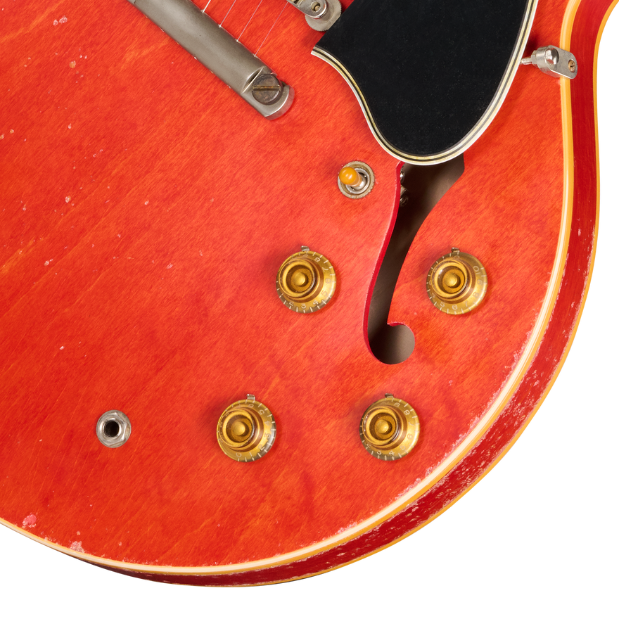 Gibson Custom LE 1958 ES-335 Reissue, Heavy Aged, Watermelon Electric Guitar Gibson Custom