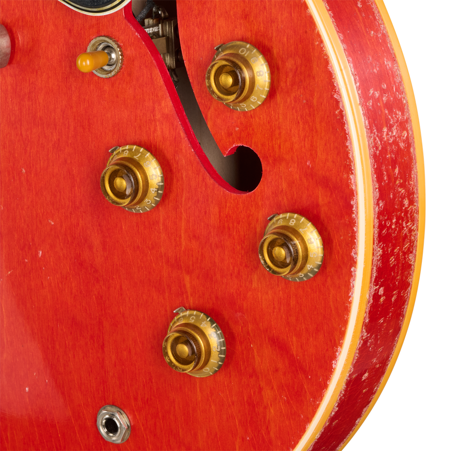 Gibson Custom LE 1958 ES-335 Reissue, Heavy Aged, Watermelon Electric Guitar Gibson Custom