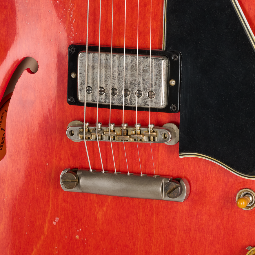 Gibson Custom LE 1958 ES-335 Reissue, Heavy Aged, Watermelon Electric Guitar Gibson Custom