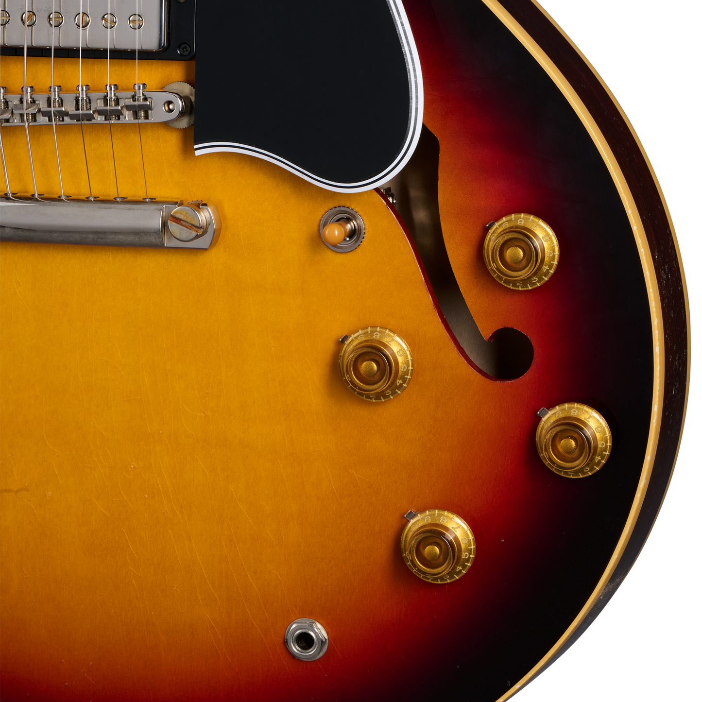 Gibson Custom 1958 ES-335 Reissue, Light Aged, Tri-Burst Electric Guitar Gibson Custom