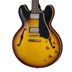 Gibson Custom 1958 ES-335 Reissue, Heavy Aged, Faded Tobacco Burst Electric Guitar Gibson Custom