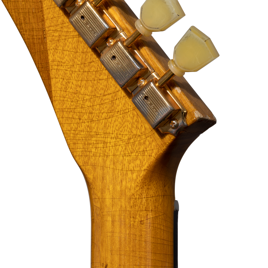 Gibson Custom 58 Korina Explorer Brazilian Rosewood Fingerboard, Aged Natural Electric Guitar Gibson Custom