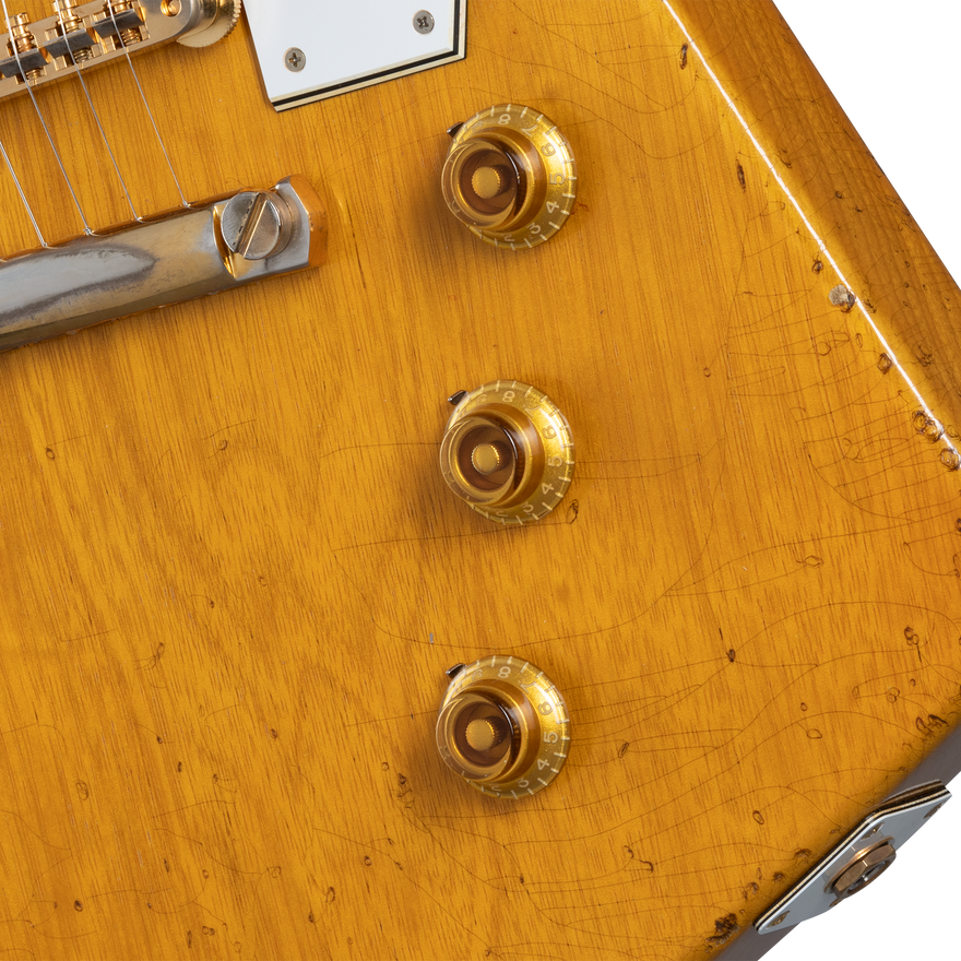 Gibson Custom 58 Korina Explorer Brazilian Rosewood Fingerboard, Aged Natural Electric Guitar Gibson Custom
