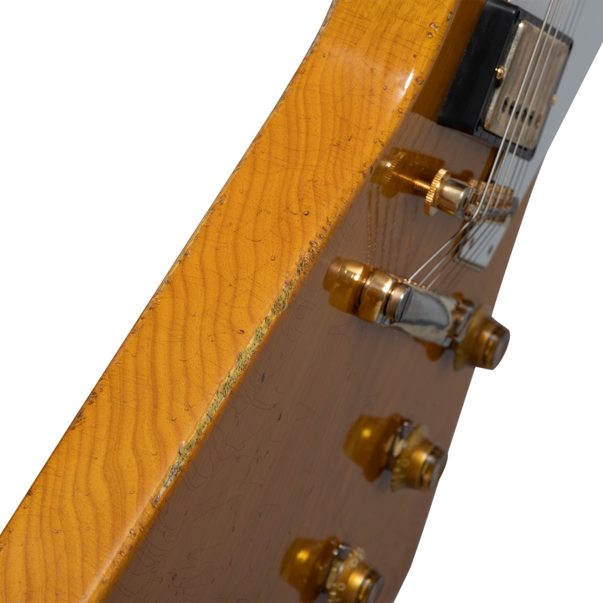 Gibson Custom 58 Korina Explorer Brazilian Rosewood Fingerboard, Aged Natural Electric Guitar Gibson Custom
