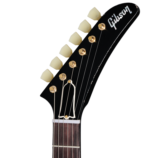 Gibson Custom 1958 Korina Explorer Reissue, Light Aged, Ebony Electric Guitar Gibson Custom