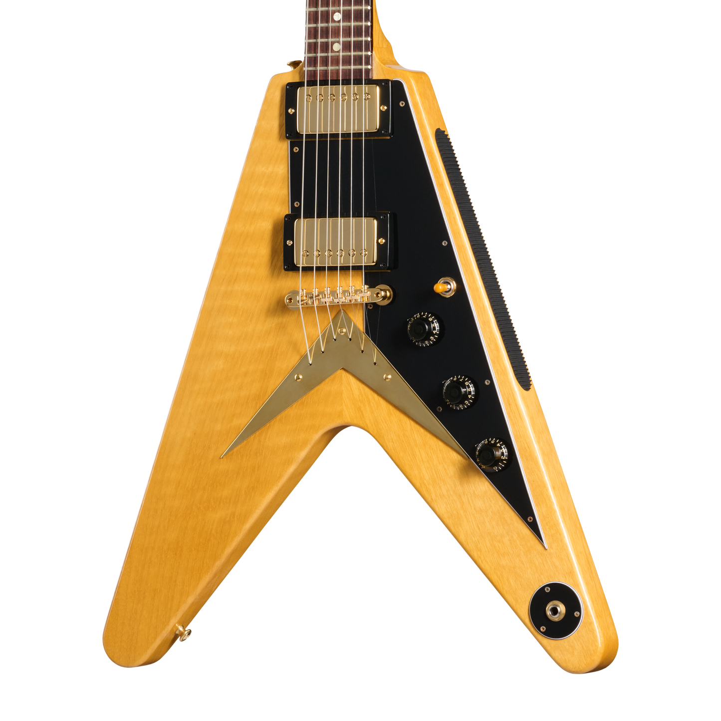 Gibson Custom 1958 Korina Flying V Reissue, VOS, Natural Electric Guitar Gibson Custom
