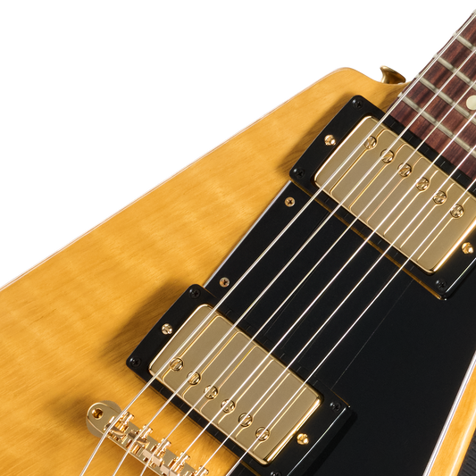 Gibson Custom 1958 Korina Flying V Reissue, VOS, Natural Electric Guitar Gibson Custom