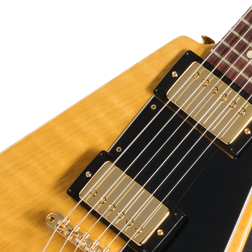 Gibson Custom 1958 Korina Flying V Reissue, VOS, Natural Electric Guitar Gibson Custom