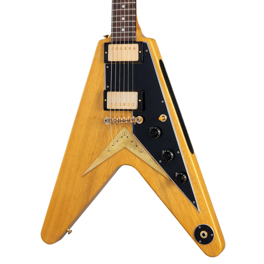 Gibson Custom 1958 Korina Flying V Reissue, VOS, Natural Electric Guitar Gibson Custom