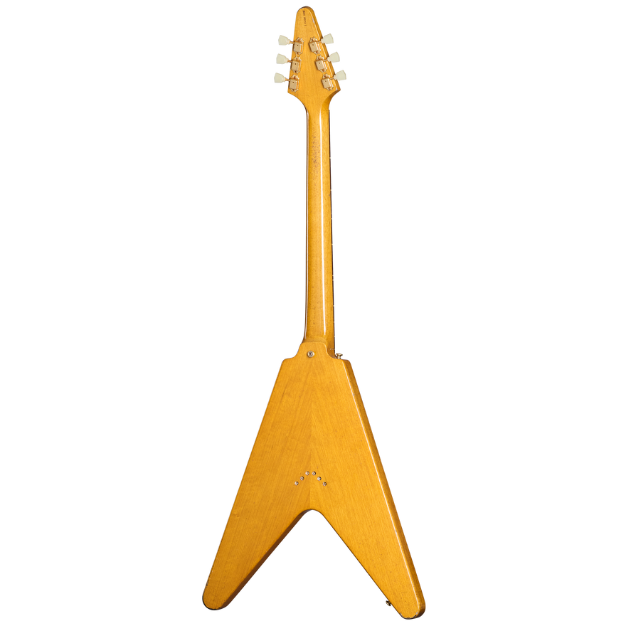 Gibson Custom Joe Bonamassa "Amos" 1958 Flying V Collector's Edition, Antique Natural Electric Guitar Gibson Custom