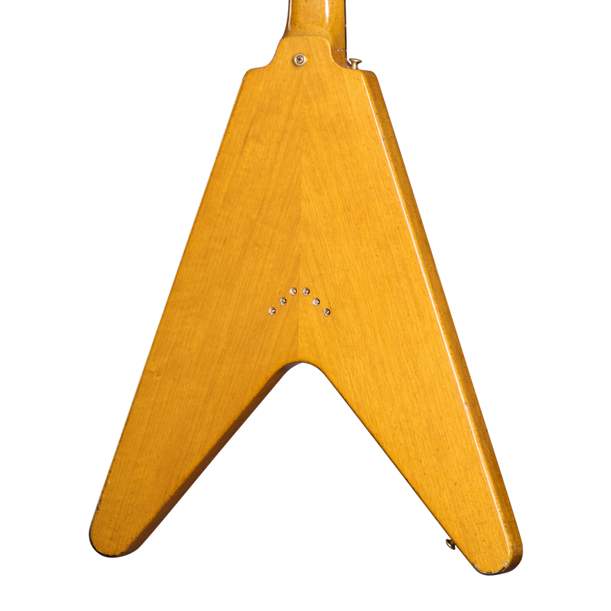 Gibson Custom Joe Bonamassa "Amos" 1958 Flying V Collector's Edition, Antique Natural Electric Guitar Gibson Custom