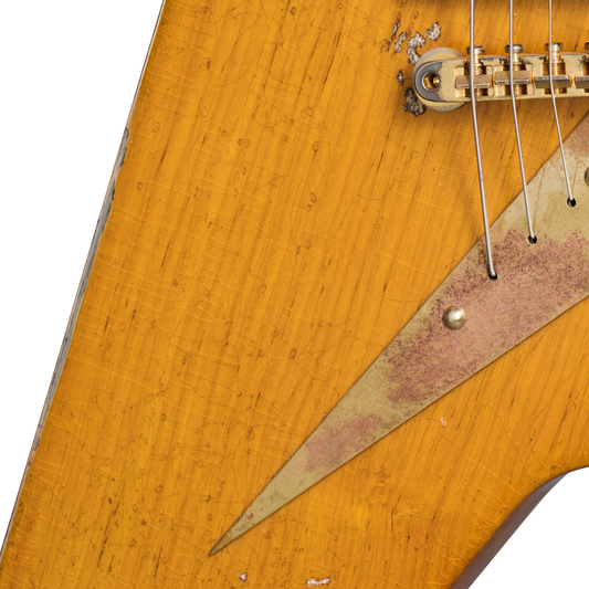 Gibson Custom Joe Bonamassa "Amos" 1958 Flying V Collector's Edition, Antique Natural Electric Guitar Gibson Custom
