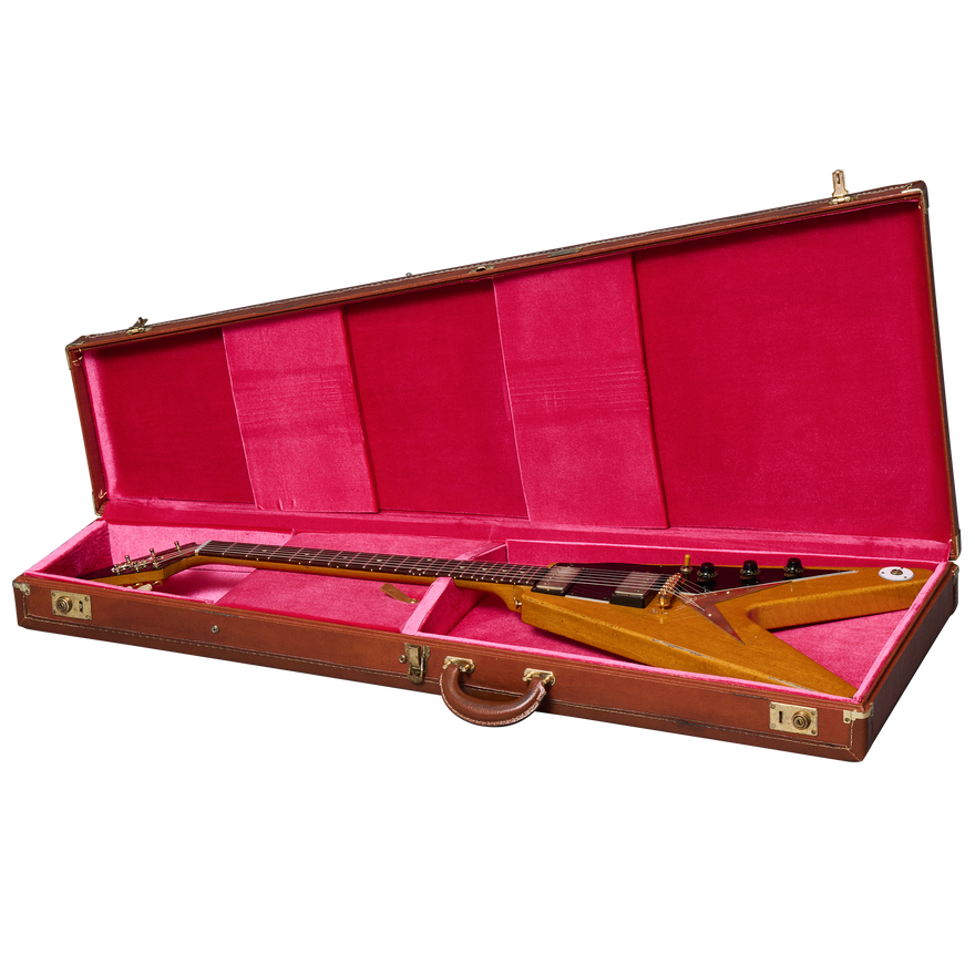Gibson Custom Joe Bonamassa "Amos" 1958 Flying V Collector's Edition, Antique Natural Electric Guitar Gibson Custom