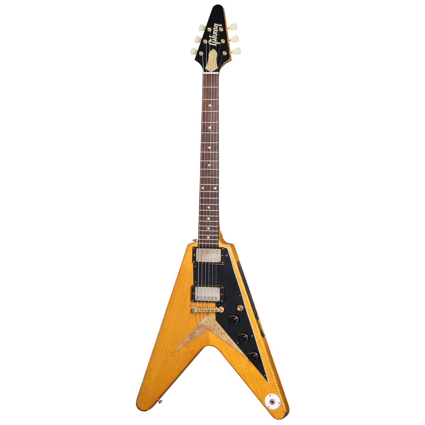 Gibson Custom Joe Bonamassa "Amos" 1958 Flying V Collector's Edition, Antique Natural Electric Guitar Gibson Custom