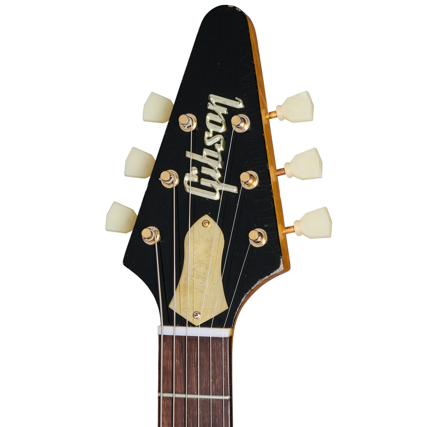 Gibson Custom Joe Bonamassa "Amos" 1958 Flying V Collector's Edition, Antique Natural Electric Guitar Gibson Custom