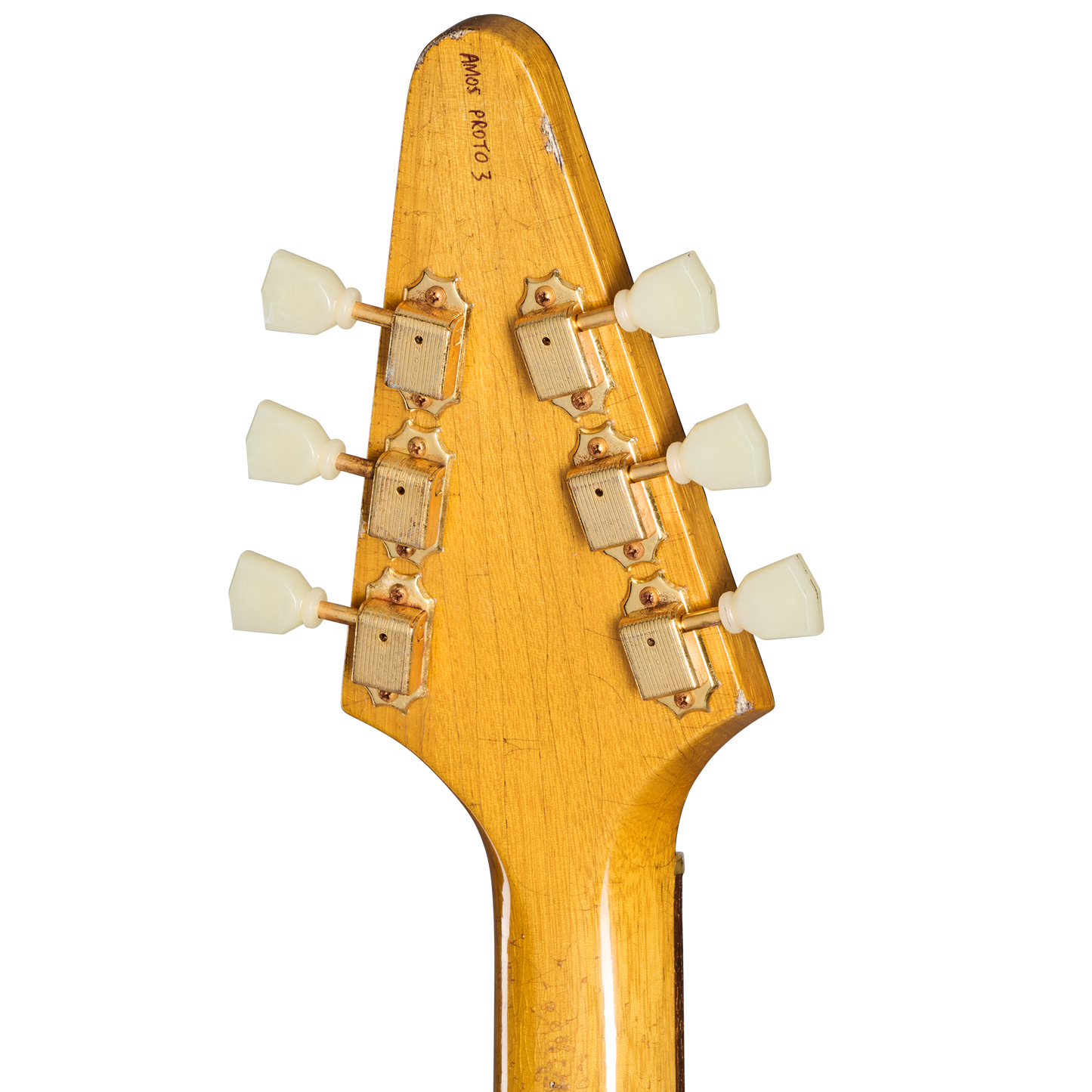 Gibson Custom Joe Bonamassa "Amos" 1958 Flying V Collector's Edition, Antique Natural Electric Guitar Gibson Custom