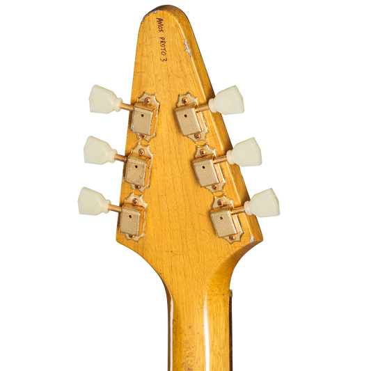 Gibson Custom Joe Bonamassa "Amos" 1958 Flying V Collector's Edition, Antique Natural Electric Guitar Gibson Custom