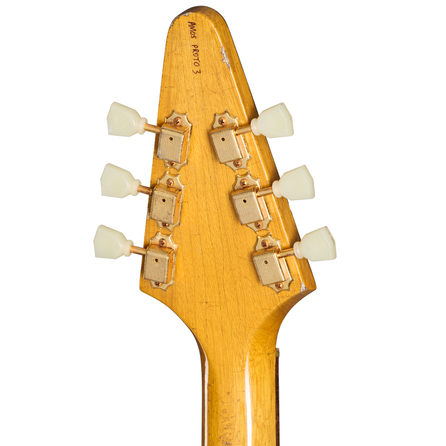 Gibson Custom Joe Bonamassa "Amos" 1958 Flying V Collector's Edition, Antique Natural Electric Guitar Gibson Custom