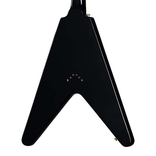 Gibson Custom 1958 Korina Flying V Reissue, Light Aged, Ebony Electric Guitar Gibson Custom
