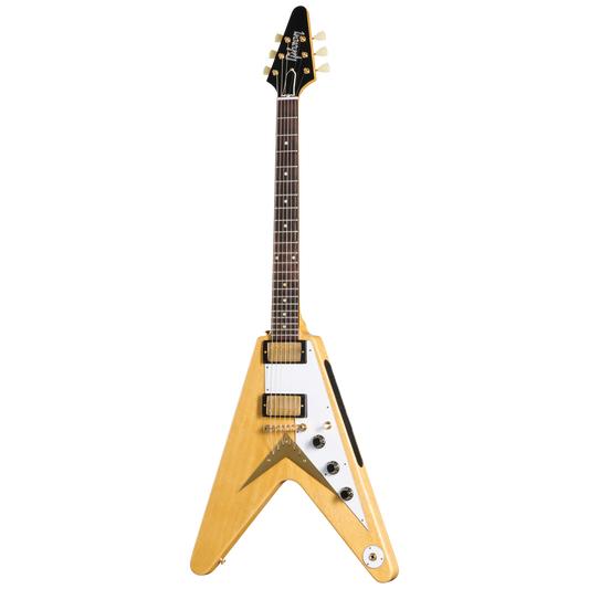 Gibson Custom 1958 Korina Flying V Reissue, Natural Electric Guitar Gibson Custom