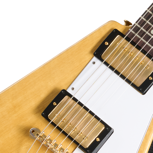 Gibson Custom 1958 Korina Flying V Reissue, Natural Electric Guitar Gibson Custom