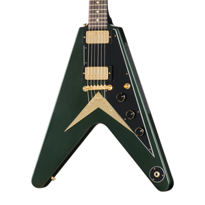 Gibson Custom 1958 Mahogany Flying V Reissue, VOS, British Racing Green Electric Guitar Gibson Custom