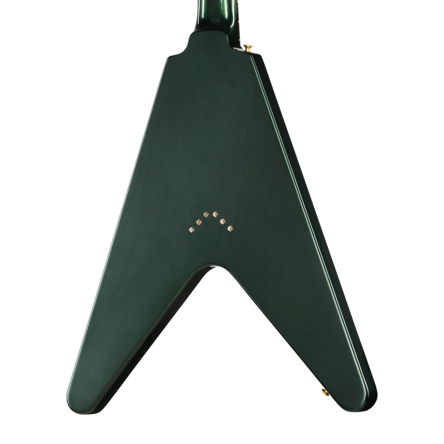 Gibson Custom 1958 Mahogany Flying V Reissue, VOS, British Racing Green Electric Guitar Gibson Custom