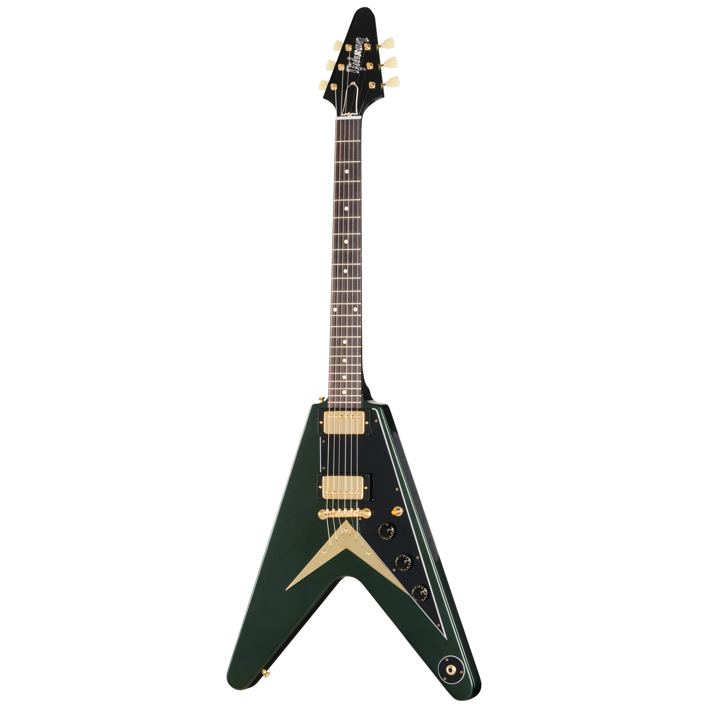 Gibson Custom 1958 Mahogany Flying V Reissue, VOS, British Racing Green Electric Guitar Gibson Custom