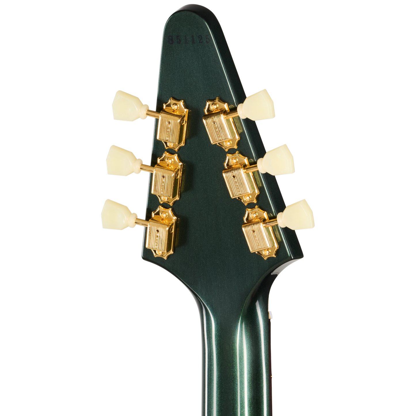 Gibson Custom 1958 Mahogany Flying V Reissue, VOS, British Racing Green Electric Guitar Gibson Custom